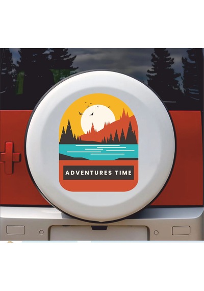 Kamp Ve Macera Sticker - 4x4 Off Road Adventure Sticker - Araba Oto Motosiklet Karavan Camsticker - 00115 20x16 Cm