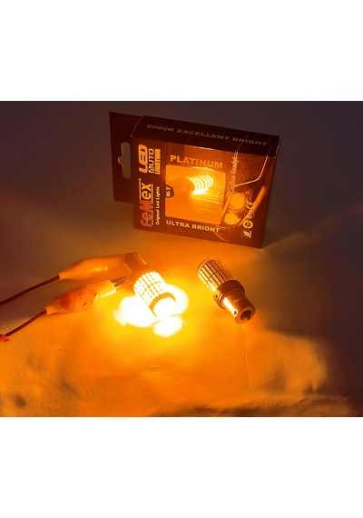 Femex Platinum P21W 1156 9W Led Ampul 93 Duy Tek Duy Turuncu