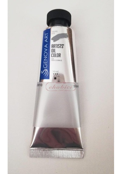 Cenova Art Profesyonel Yağlı Boya 810 Silver 50 ML