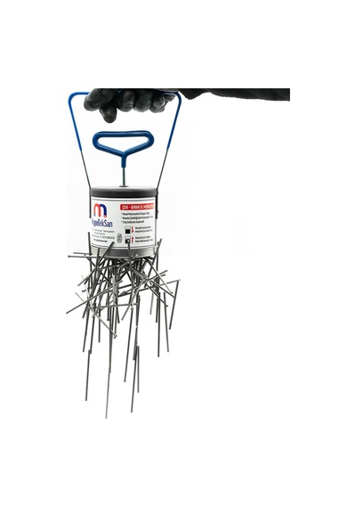 Ø90x200 Mm Ferrit Mıknatıslı Çek Bırak El Mıknatısı 7 Kg Plastik Saplı İnşaat Çivisi Vida Metal Toplama Mıknatısı 16lbs