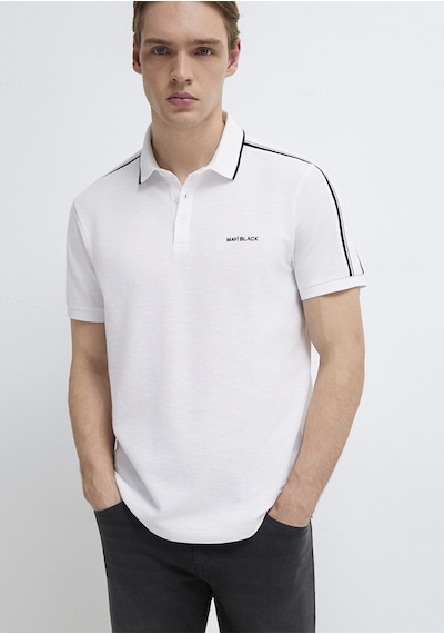 Mavi - Mavi Black Beyaz Polo Tişört 0611838-620