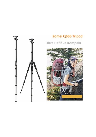 Zomei Q111 Taşınabilir 5kg Taşıma Kapasiteli 139 7cm Alüminyum Genel