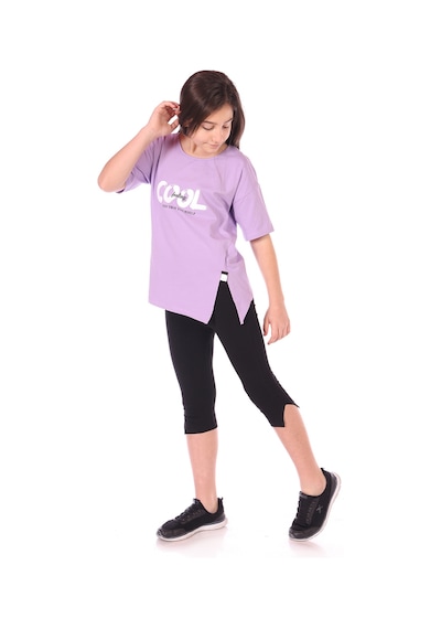 Toontoy Kids Toontoy Kız Çocuk Cool Baskılı Kaprili Takım Fuşya