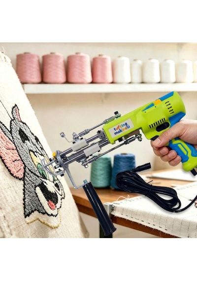 Ak-v Tufting Tabancası - Tufting Makinesi 245 (Neon Yeşili)