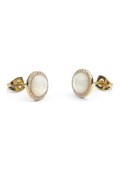 Audrey Earrings Mother Of Pearl Gold Gold
