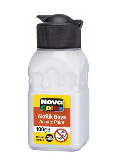 Ova Color Akrilik Boya 100 Ml Titanyum Beyazı Nc- Beyaz