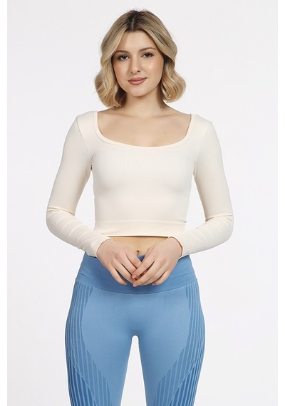 Doremi Seamless Straplez Uzun Kollu Fitilli Büstiyer 001
