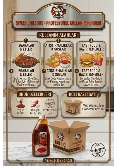 Sweet Chili Sosu 2480 G X 6 Adet - 1 Koli Koli Bazlı Avantaj Paketi