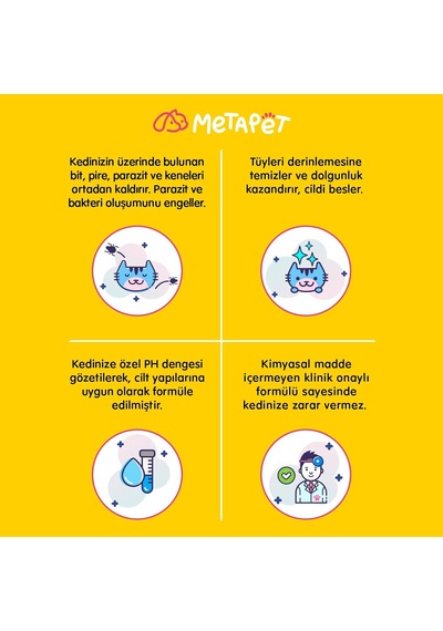 Kedilere Özel Koruyucu Kuru Şampuan 200 Ml