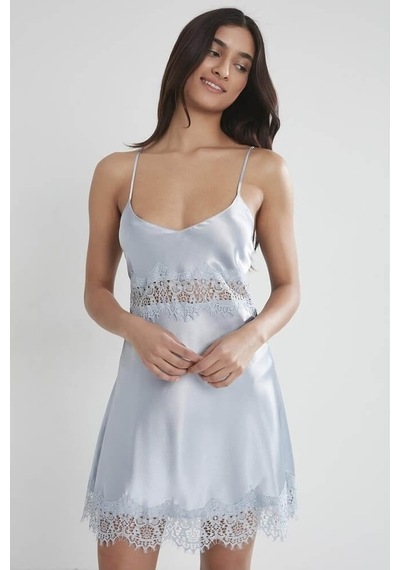 Pierre Cardin Saten Kadın Gecelik 685 Mist 001