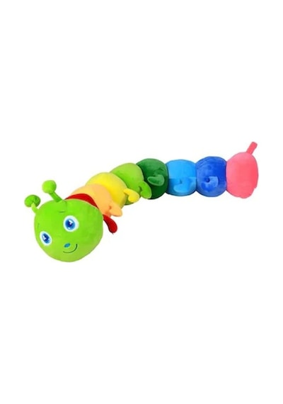 Peluş Tırtıl Yastık Oyuncak Renkli Büyük Boy 90 CM