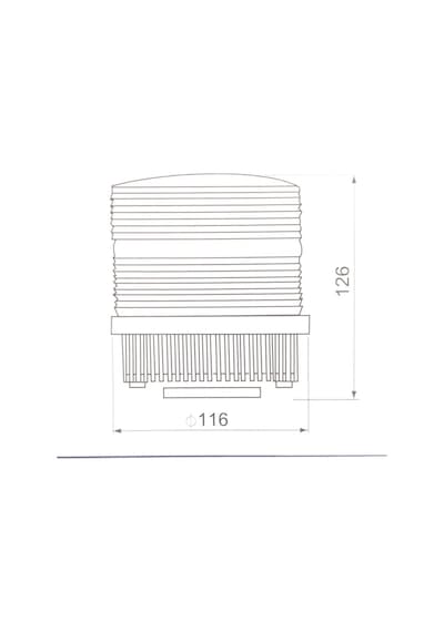 Ledli İkaz Lambası 220V Ac Sarı