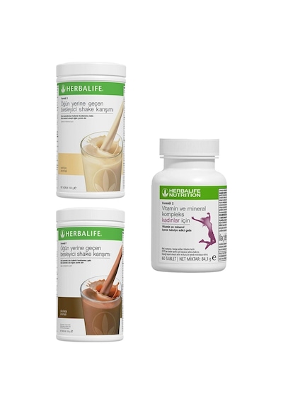 Herbalife Vanilyalı, Çikolatalı Shake Ve Kadın Vitamini