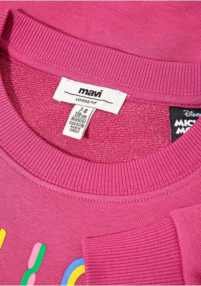Mavi Pembe Kız Çocuk Sweatshirt M7s10142-71085 Pembe