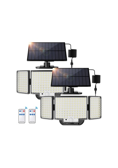 Sigrill 212 Led Güneş Enerjili Hareket Sensörlü Işık 2'li Paket Ip65, 3 Modlu, 340 Aydınlatma