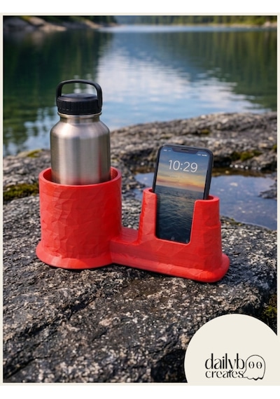 Sup Board Telefon Termos Tutucu Paddle Board Kano Aksesuar 3d Baskı Lastik Bağlantılı-kırmızı