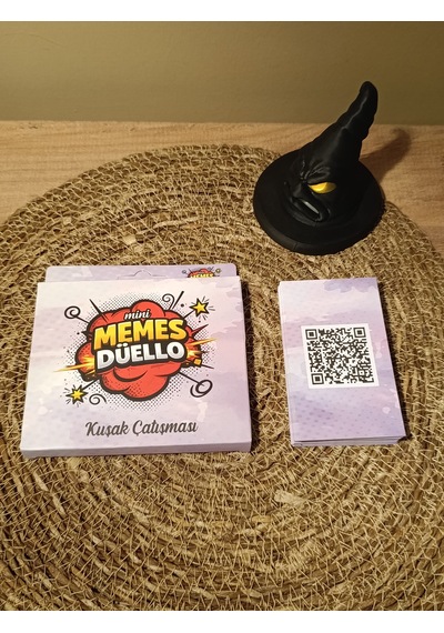 Memes Bulmaca Kutu Oyunu Kuşak Çatışması - Kese Hediyeli - Eğlenceli Grup & Parti Oyunu