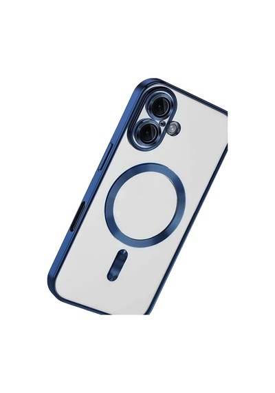 Apple Uyumlu   iPhone 16 Kılıf Kross Magneticsafe Kapak - Lacivert