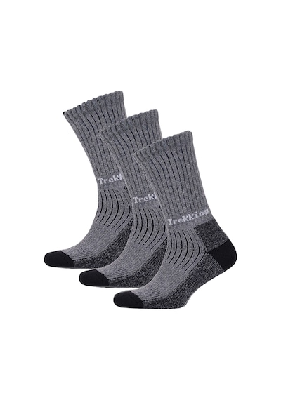 Thermoform Trekking Yürüyüş Kampçı Avcı Çorap Antrasit 3'lü Paket