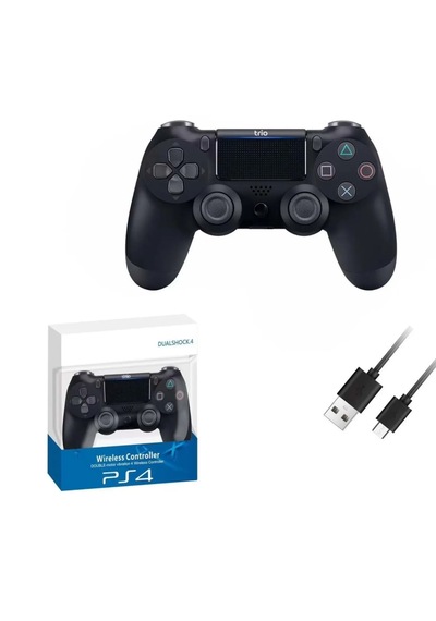 Trio Tr901s Siyah Doubleshock 4 Kablosuz Titreşimli Ps4 Oyun Kolu