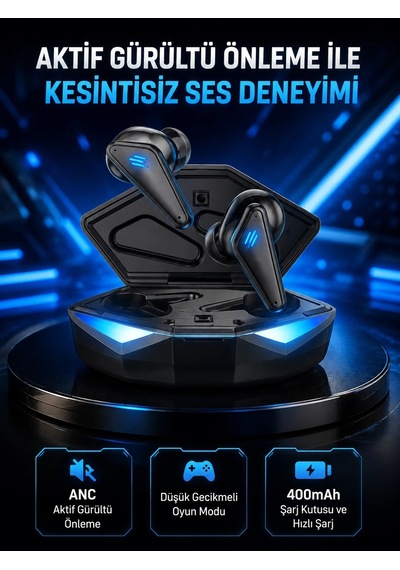 Profesyonel Bluetooth 5.0 Kulaklık Dokunmatik Kontrol, 3d Surround Ses Çok Renkli 23979811