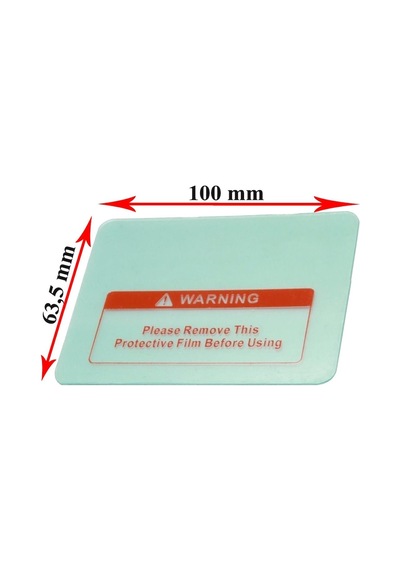 Otomatik Kararan Maske Koruma Camı Iç 63,5 X 100 X 1 Mm