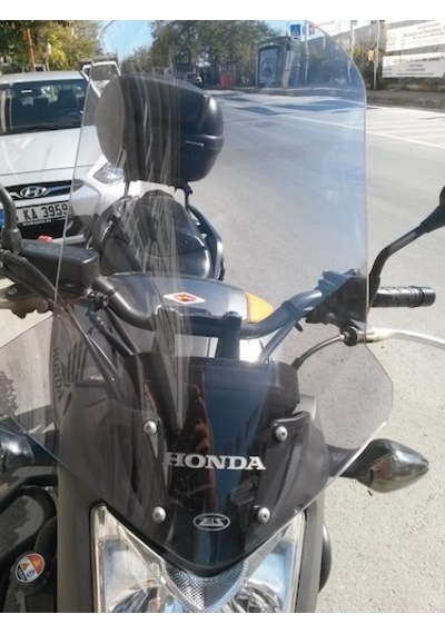 Zeus Motor 2012-2020 Honda Nc 700 S Uyumlu Uzun Ön Cam Açık Füme