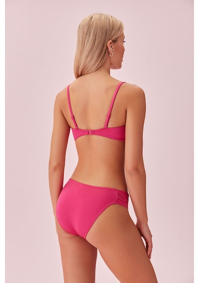 Suwen Begonvile Burgulu Straplez Bikini Üst Sb25615144d144 Begonvil