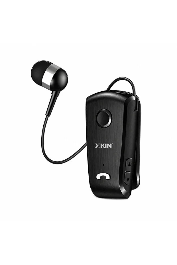 Xk-bm01 Xkın Makaralı Bluetooth Kulaklık Kablosuz Tekli Yaka Tipi Siyah