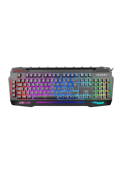 Rampage Kb-r63 Stage Siyah 4 Makro Fonksiyon Sese Duyarlı Işıklı Rgb Q Usb Oyuncu Klavyesi Kdo