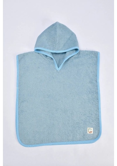 E&f Store Kapüşonlu Bebek Havlu Panço Yüksek Emici Plaj Ve Banyo Pançosu - Bebe Mavi 2 - 4 Yaş