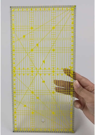 Plastik Şeffaf Terzi Modelist Okul Patcwork Kesim Cetvel 30X15 CM