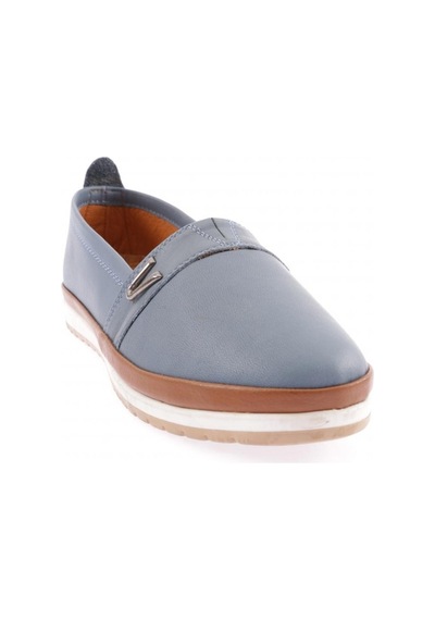 Dgn 805-d-22y Kadin Düz Yan V Toka Comfort Ayakkabi 805-D-2135-R7908 Kot