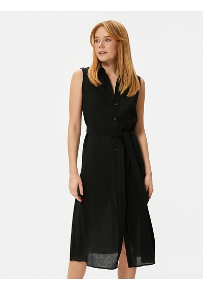 Koton Midi Gömlek Elbise Düğmeli Beli Kuşaklı Viskon Siyah 4wak80213uw 4WAK80213UW999 Siyah Koton Midi Gömlek Elbise Düğmeli Beli Kuşaklı Viskon Siyah 4wak80213uw 4WAK80213UW999 Siyah