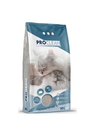 ProClean Marsilya Sabun Kokulu İnce Taneli Topaklanan Bentonit Kedi Kumu 10 L