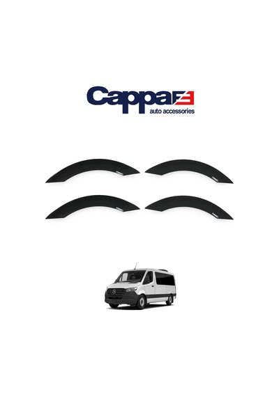 Cappafe Mercedes Sprinter W908 Dodik Seti Abs Mat Siyah 4 Parç