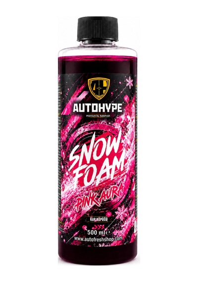 Snow Foam Pink Aura 500 Ml Konsantre Pembe Köpük Oto Ön Yıkama Şampuanı Yoğun Köpük