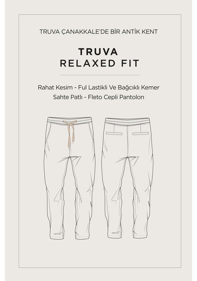 Avva Erkek Taş Beli Lastikli Soft Touch Nefes Alan Relaxed Fit Pantolon A61y3038