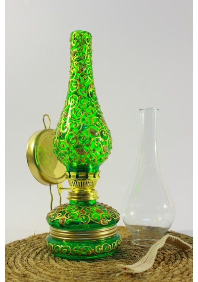 Gaz Lambası:(14No)Vitray Desenli Hediyeli