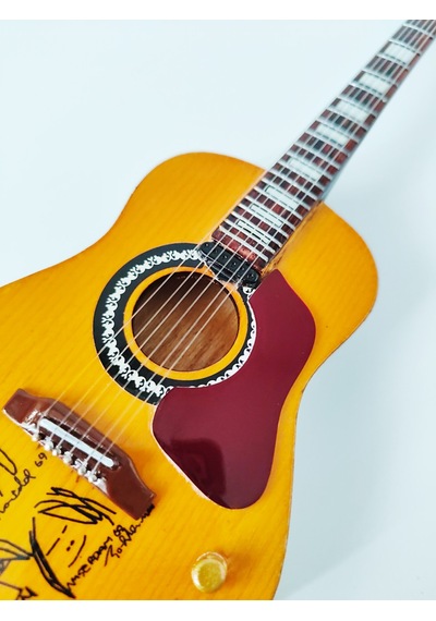 El Yapımı 1/4 Ölçek Minyatür Elektro Akustik Gitar J160e