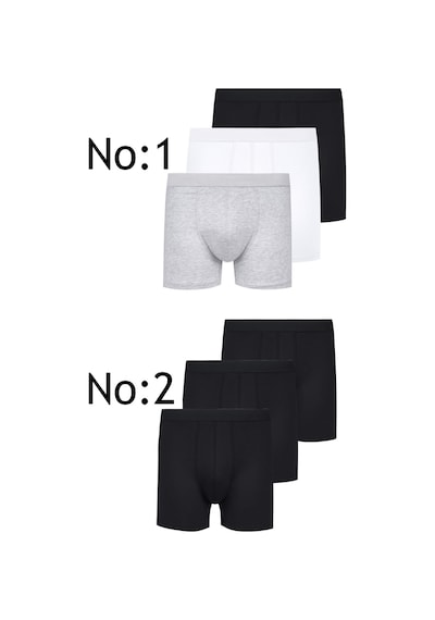 Laula Erkek Boxer Paketleri %95 Pamuk Premium Collection Çok Renkli