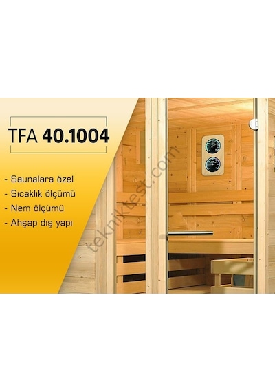 TFA 40.1004 SAUNA SICAKLIK VE NEM ÖLÇER