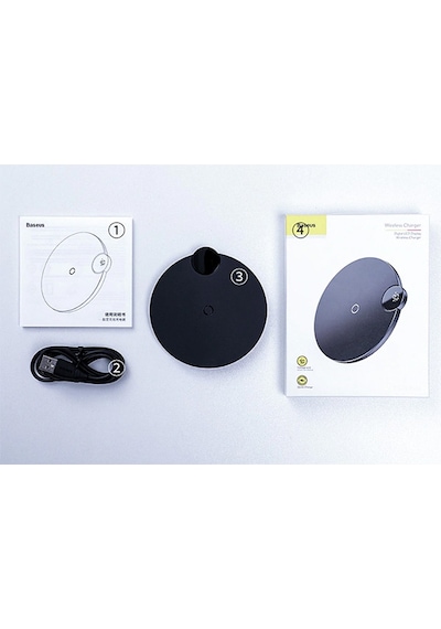 Baseus Dijital Led Ekran Kablosuz Wireless Şarj Cihazı Siyah