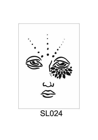Siluet Desenler Stencil Şablon 25X25 Sl-024