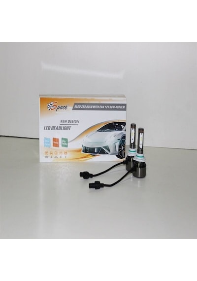 Space Space Led Far Ampulü Küçük Kasa Beyaz H10/36w/4800lm /12 / Laam907