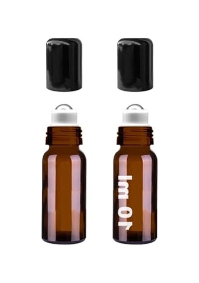 10 Ml Çelik Roll On Şişesi, Sızdırmaz Kapaklı 2 Adet 01