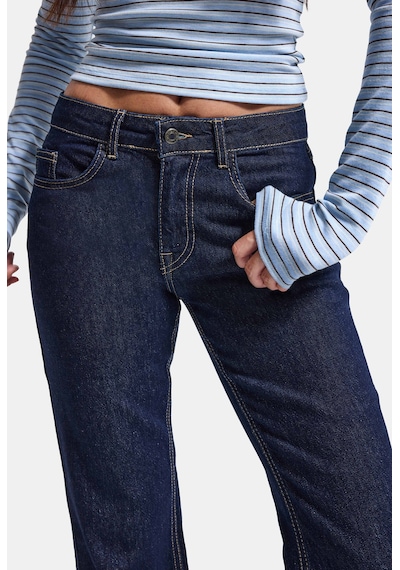 Kadın Selvedge 7w5-50 Mid Rise Flare Fit Denim Jean Lacivert