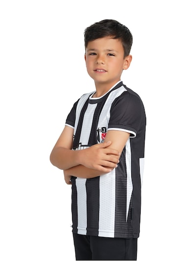 Gsstore Beşiktaş Umbro Lisanslı Çubuklu Çocuk Forma Siyah - Beyaz