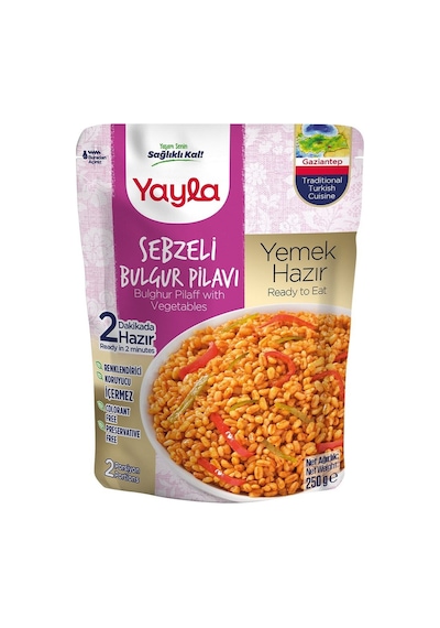Yayla Yemek Hazır Sebzeli Bulgur Pilavı 250 G