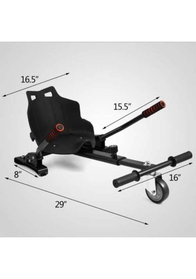Hoverkart Elektrikli Kaykay Koltuk Hoverkard Aparat Siyah